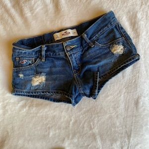 Hollister Low Rise Denim Shorts